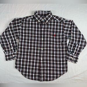 Polo by Ralph Lauren Flannel Button Down Plaid Size 5